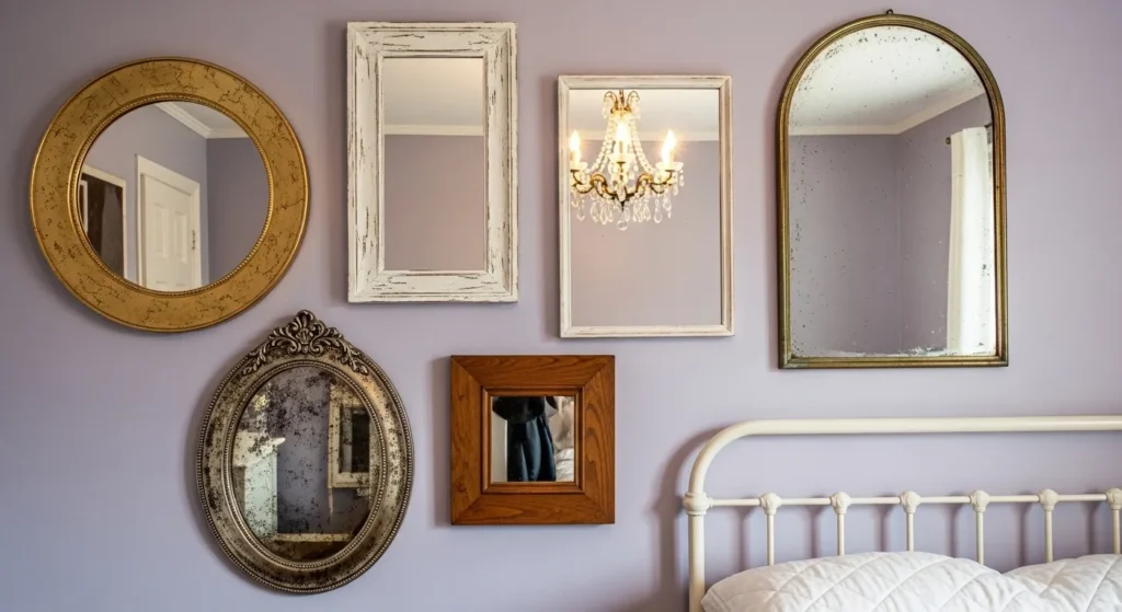 Antique Mirror Gallery Wall