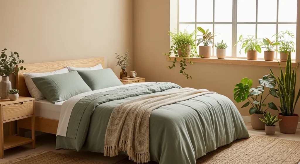 Beige and Sage Green