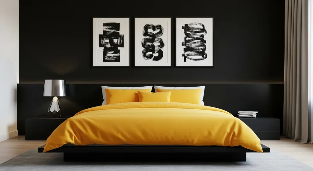 Black and Mustard Edge