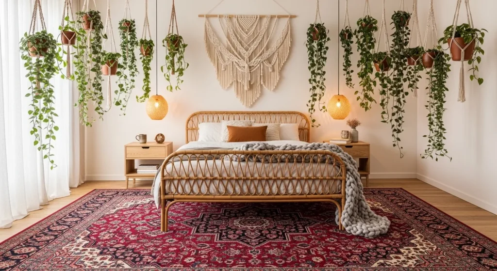 Bohemian Rattan and Red