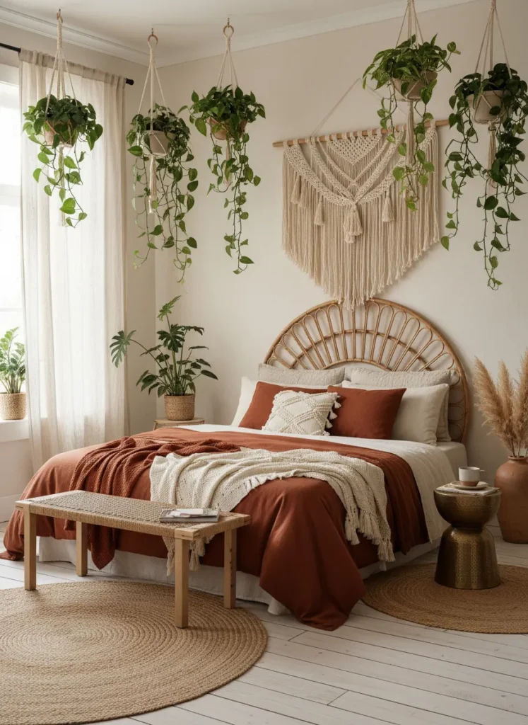 Boho Rust and Rattan Combo
