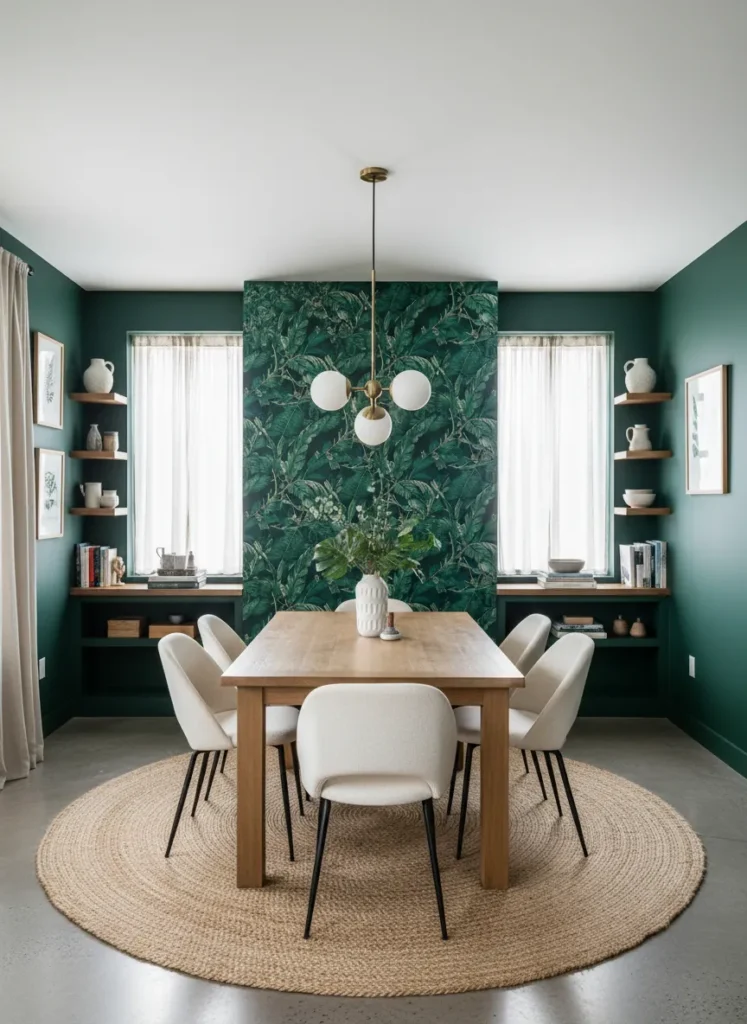 Botanical Wallpaper Feature Wall