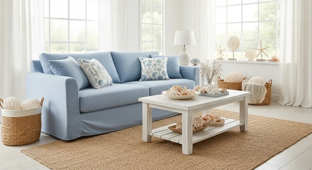 Breezy Coastal Charm with White Accents