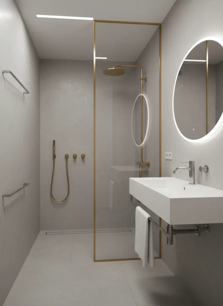 Brushed Gold and Stainless Steel