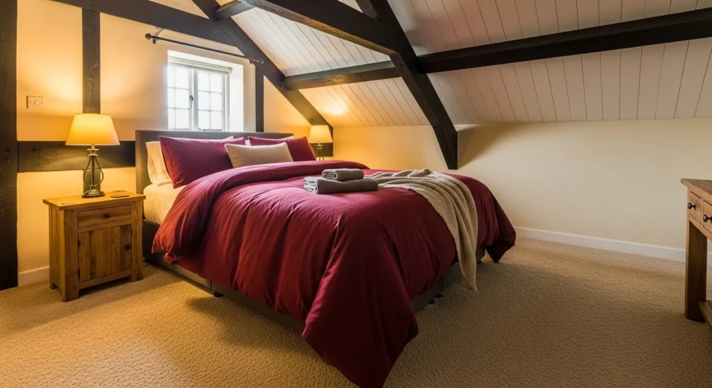 Burgundy and Cream Contrast