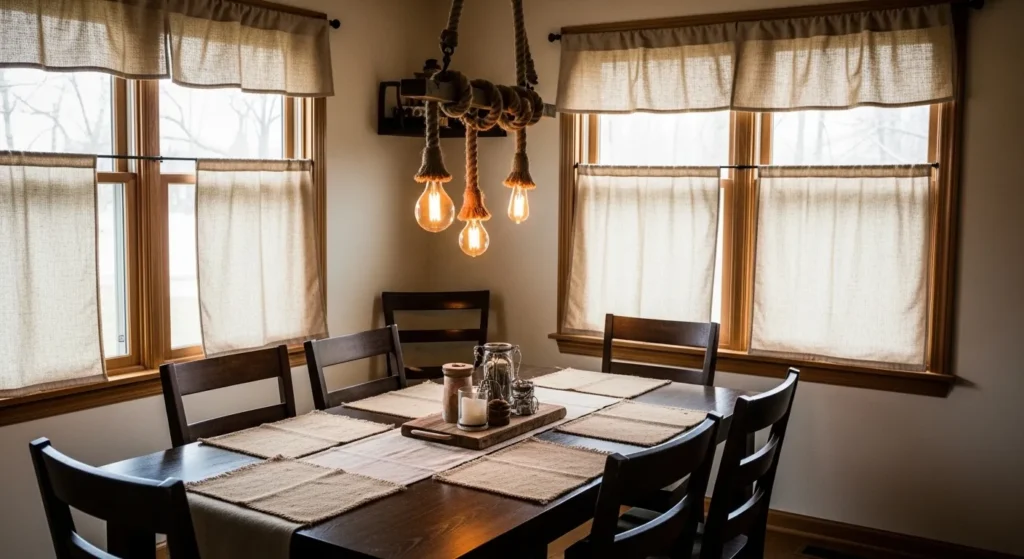 Canvas and Burlap Accents