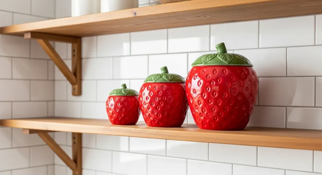 Ceramic Strawberry Storage Canisters