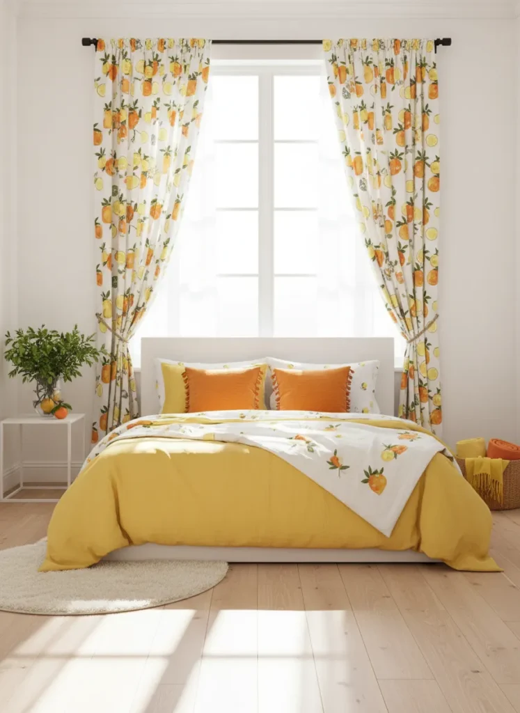 Citrus Patterned Curtains