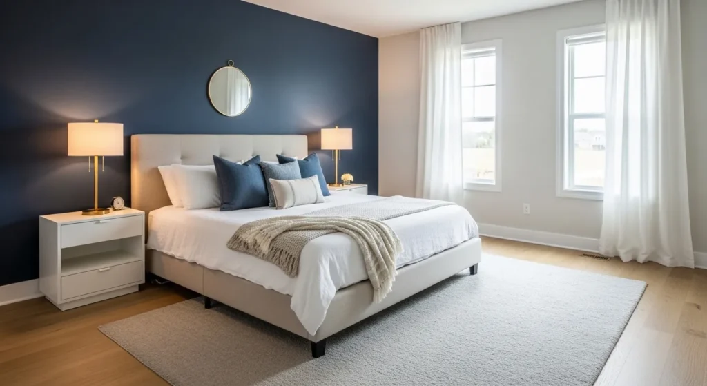 Classic Navy Accent Wall