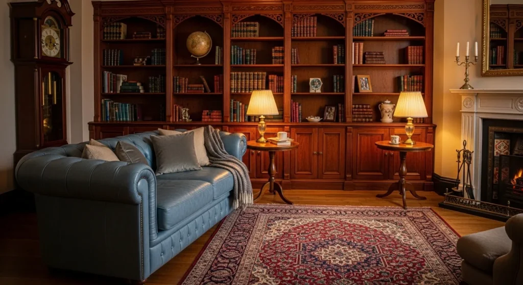 Classic Sophistication with Blue Leather