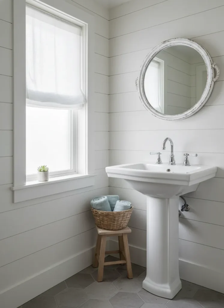 Classic White Shiplap Walls