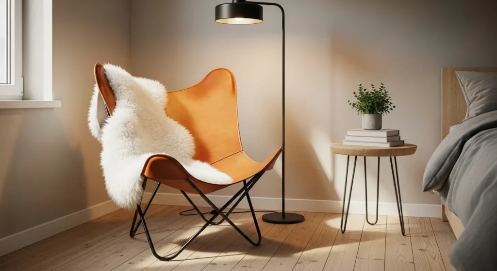 Cognac Leather Accents