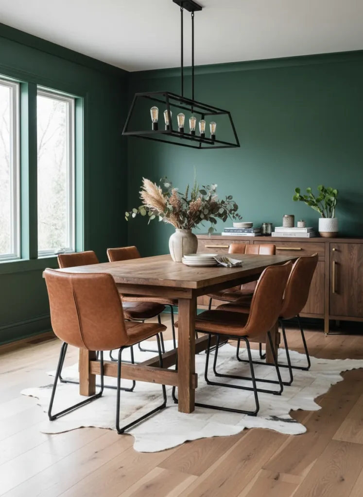 Cognac Leather Accents