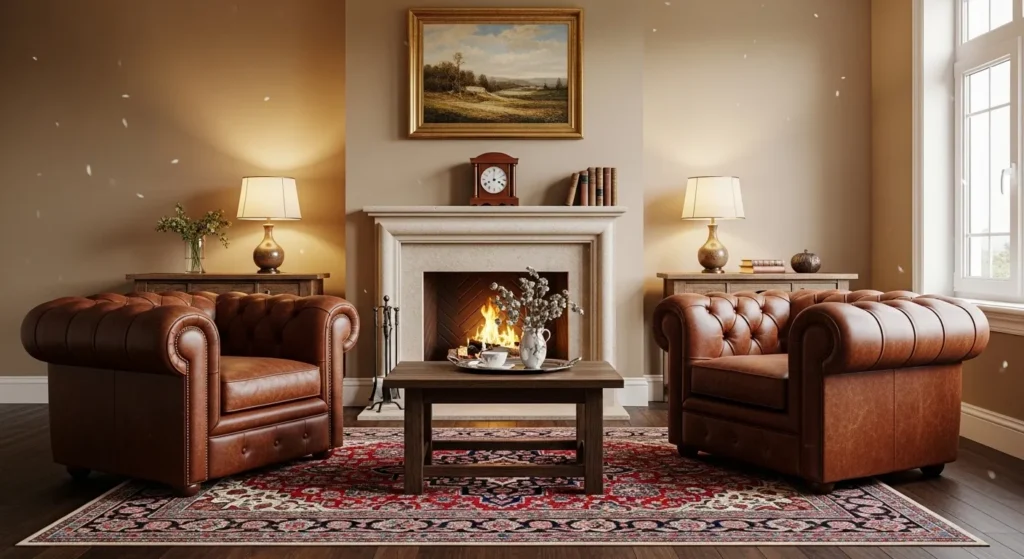 Cognac Leather Armchairs