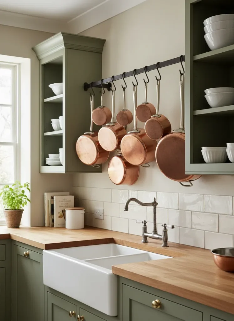 Copper Cookware Display