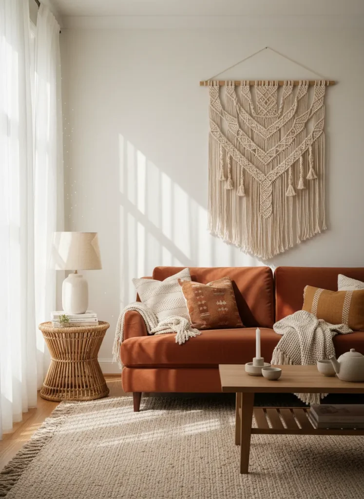 Creamy Macrame Accents