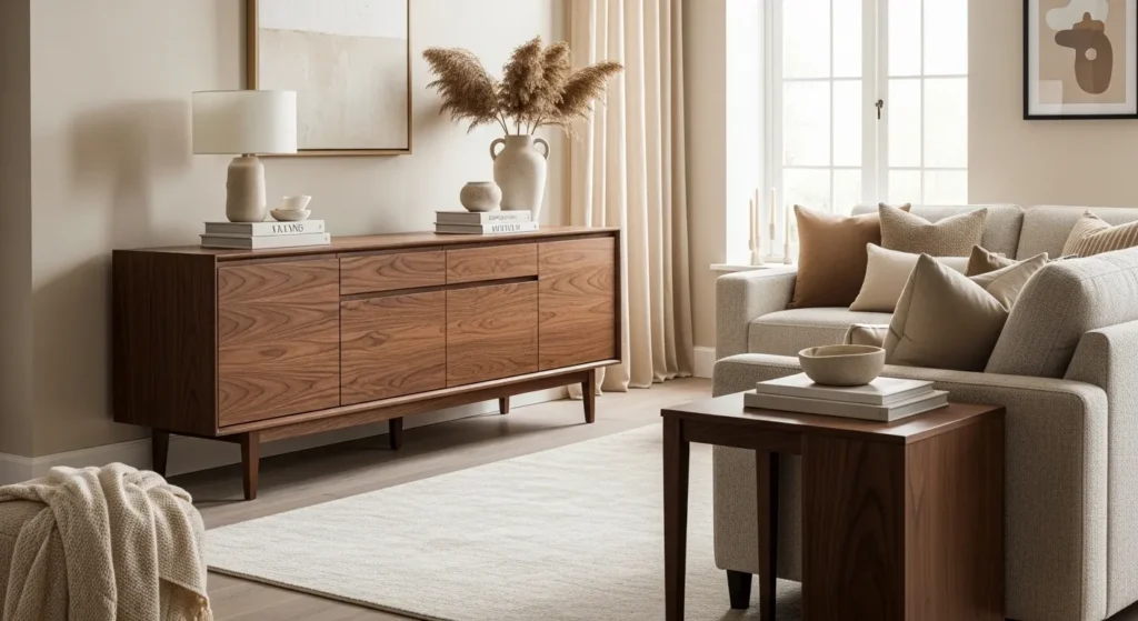 Dark Walnut Wood Tones