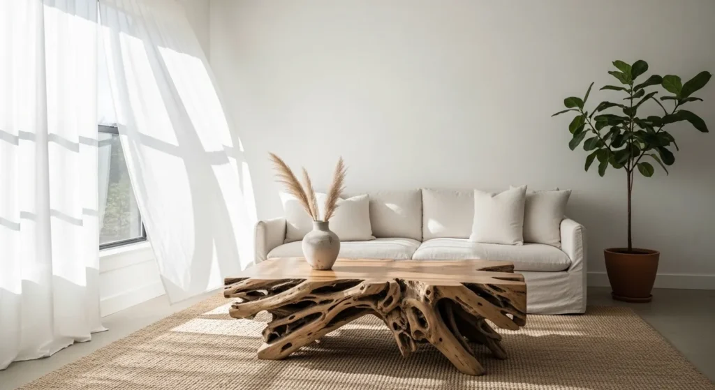 Decorate with Sculptural Driftwood Elements