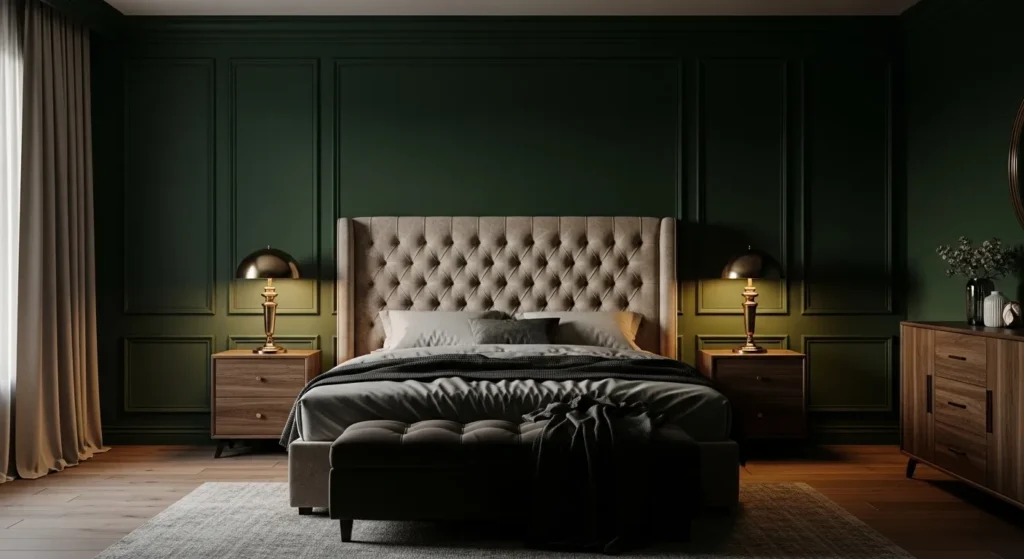 Deep Emerald Paneling