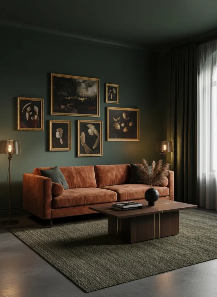 Deep Forest Green Walls