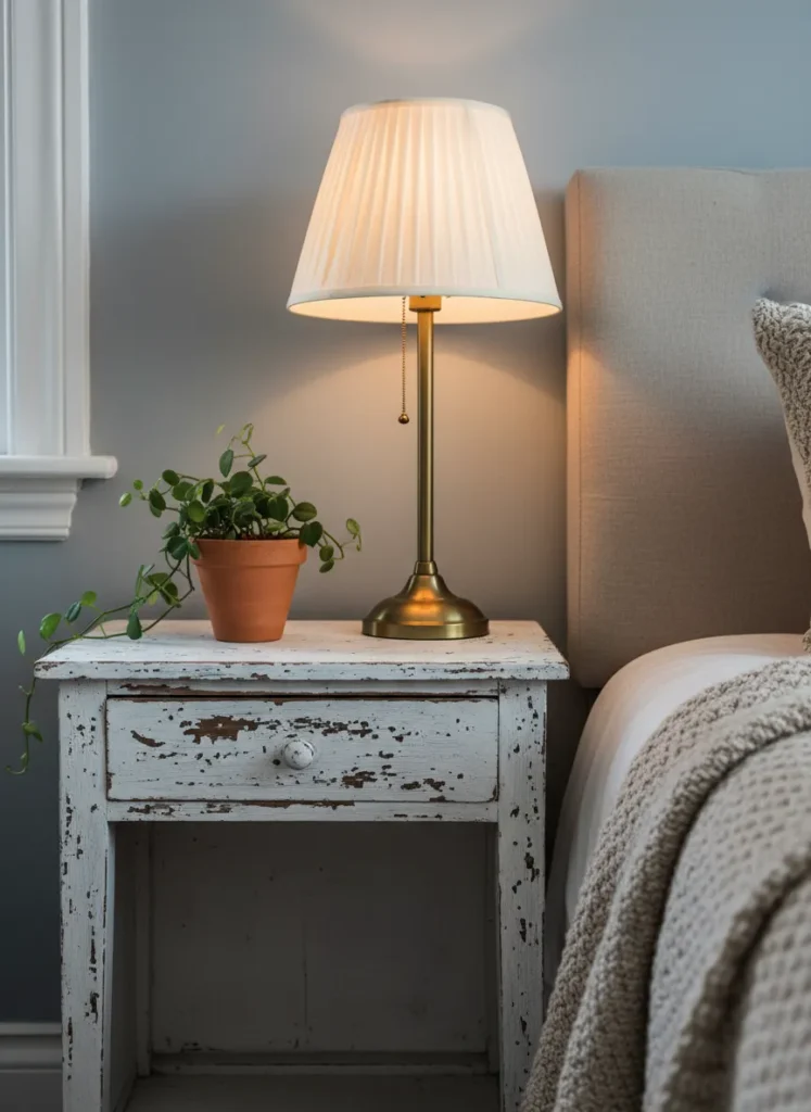 Distressed Wood Nightstands