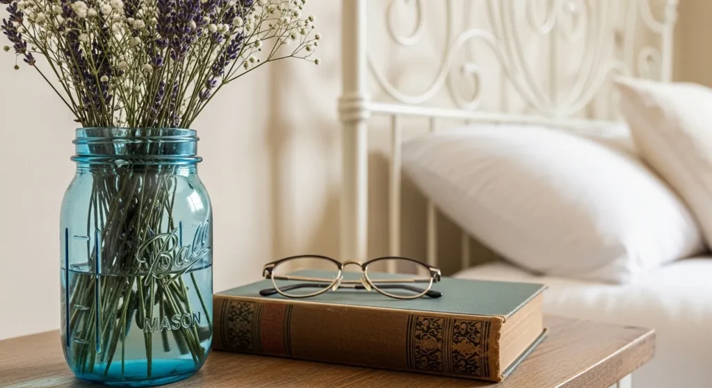 Dried Flowers and Mason Jars