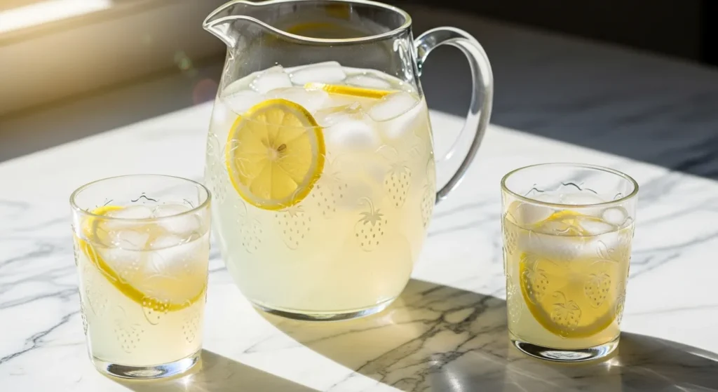 Etched Strawberry Glassware Set