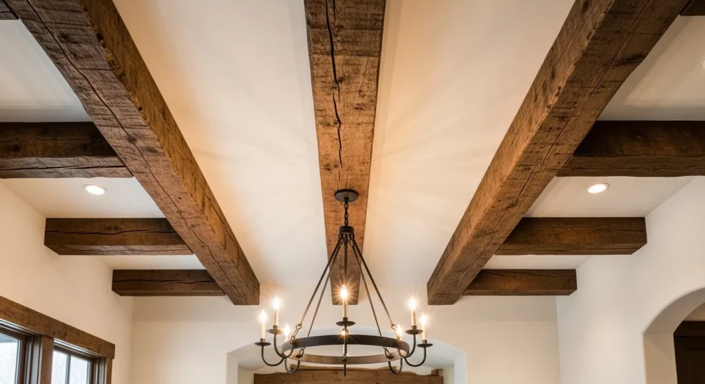 Exposed Wooden Beams