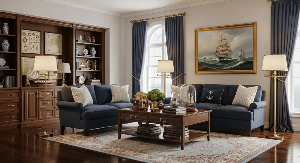 Finish with Antique Brass Hardware