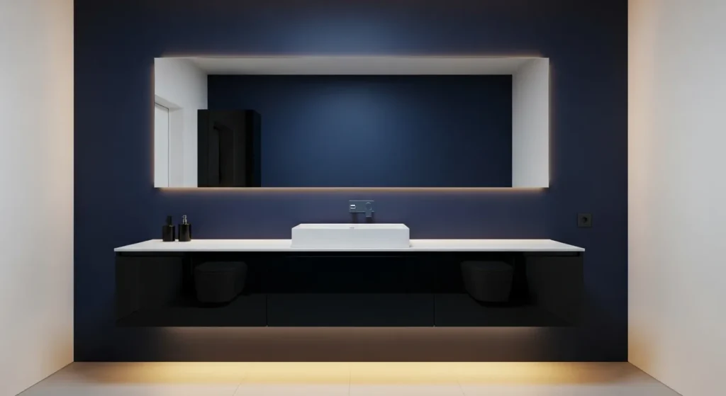Floating Vanity with Under Glow