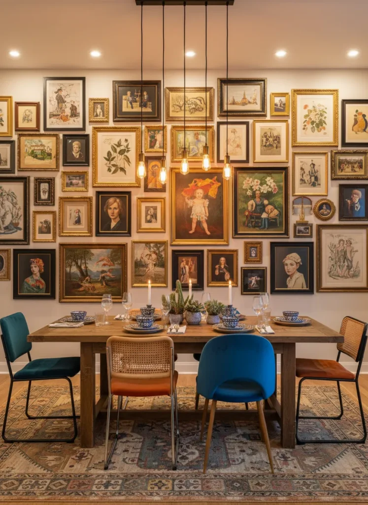 Floor-to-Ceiling Gallery Wall