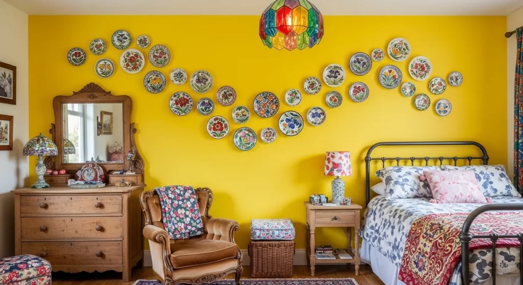 Floral Plate Wall
