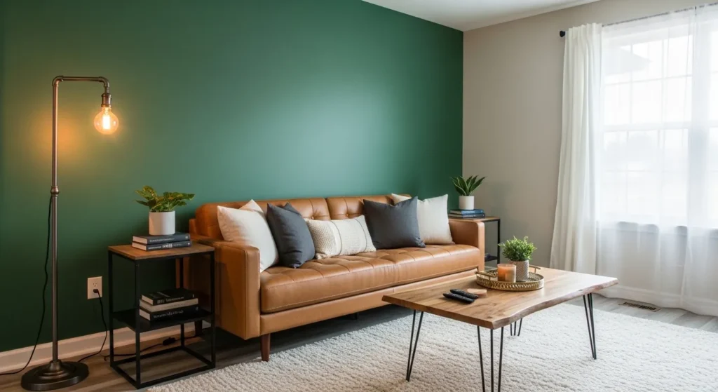 Forest Green Feature Wall