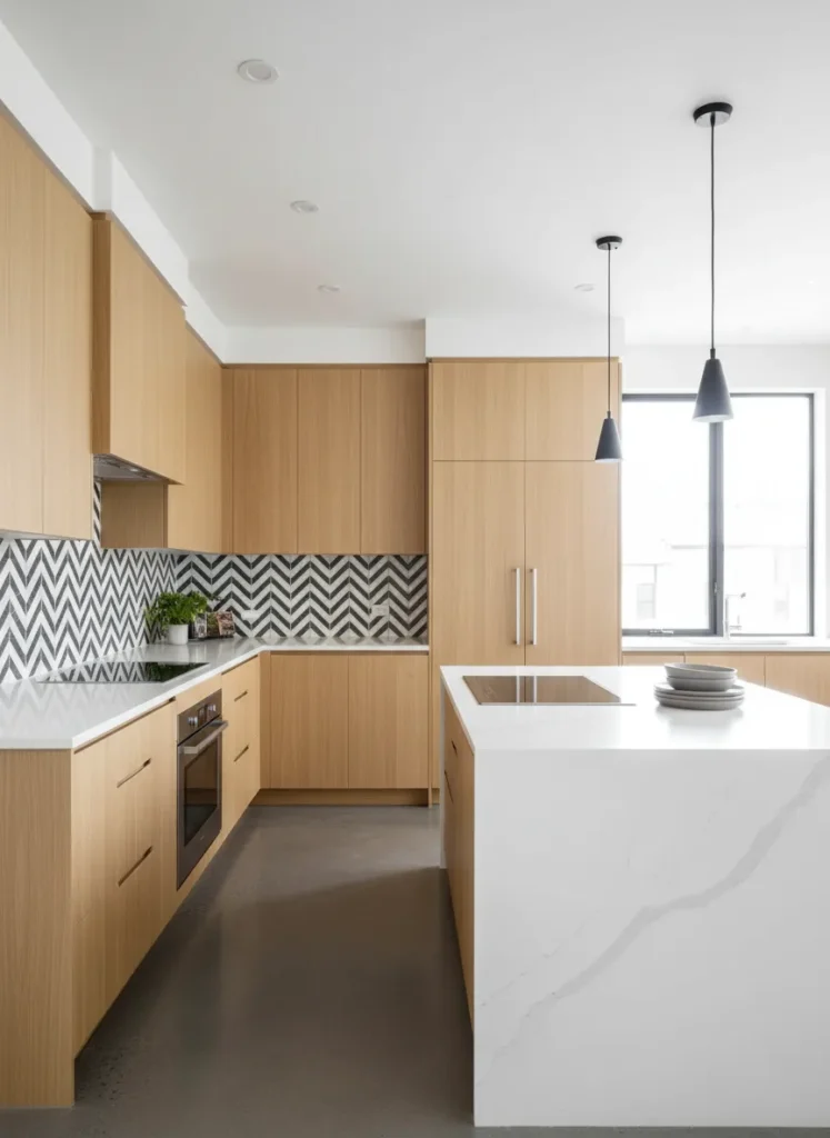 Geometric Backsplash Tiles
