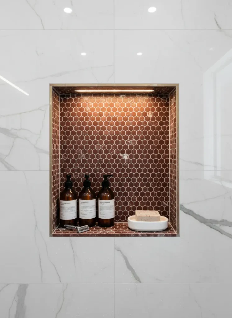 Geometric Red Mosaic