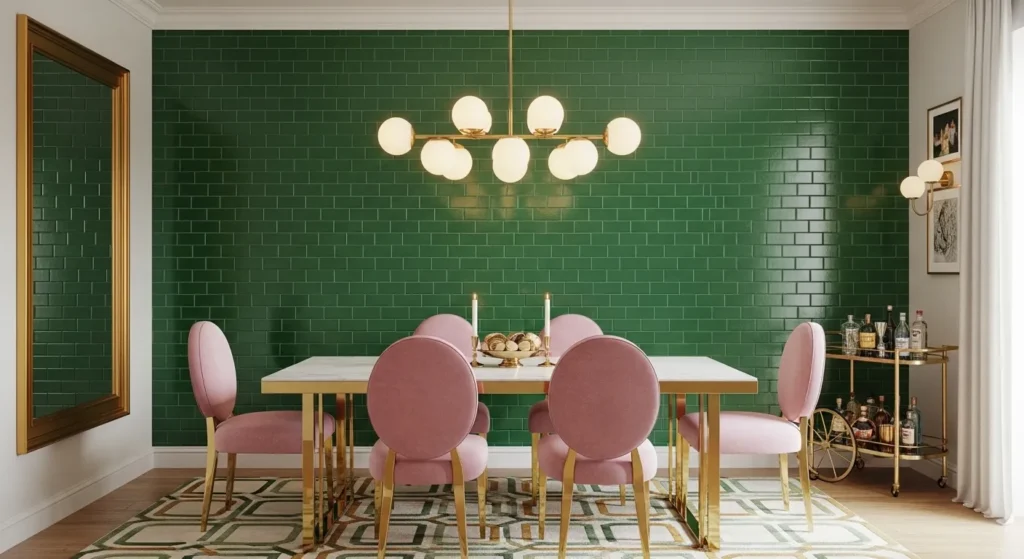 Glossy Tiled Surface