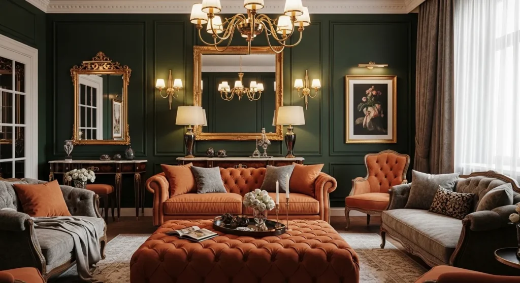 Gold Accents and Jewel Tones