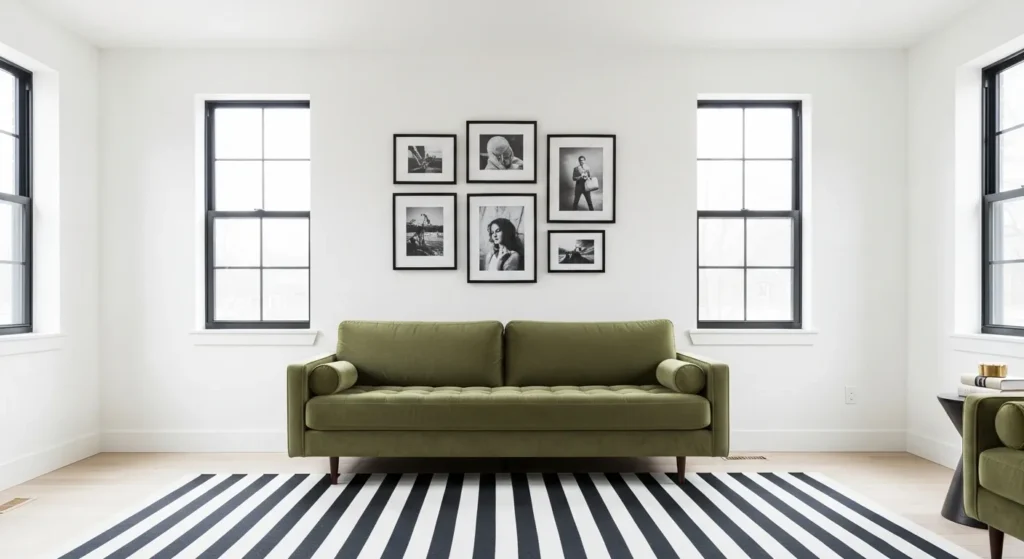 Ground with Black and White Patterns