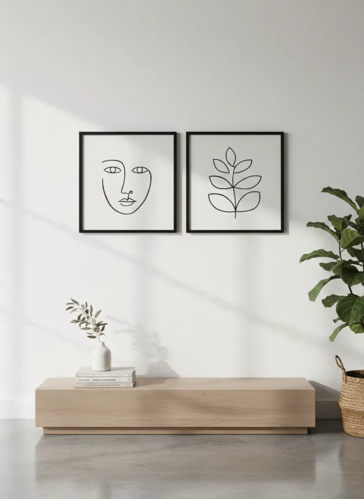 Hang Abstract Line Art