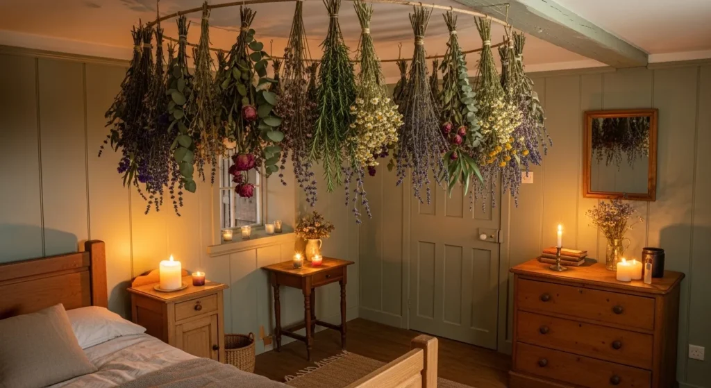 Hanging Dried Flower Installation