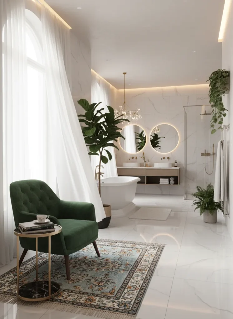 In-Bathroom Lounge Seating
