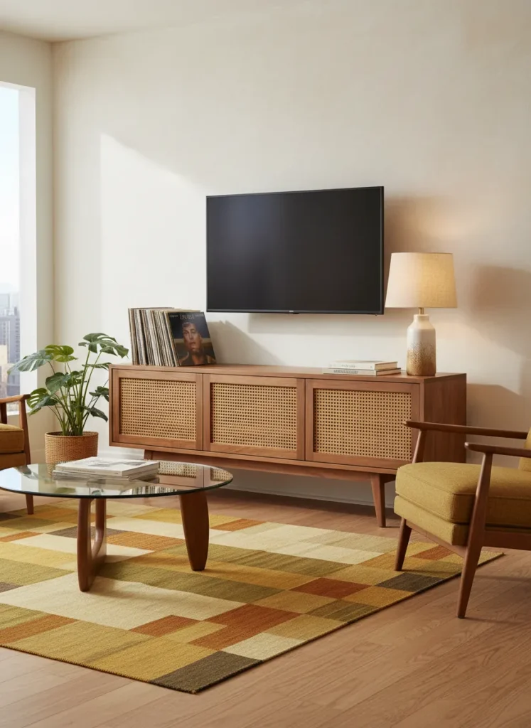 Include a Mid-Century Console