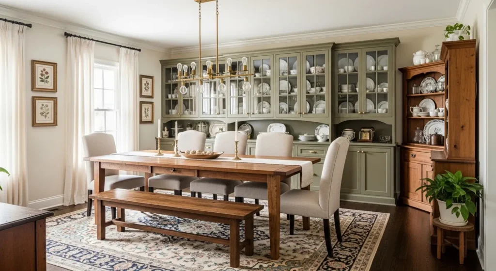 Incorporate Olive Green Cabinetry