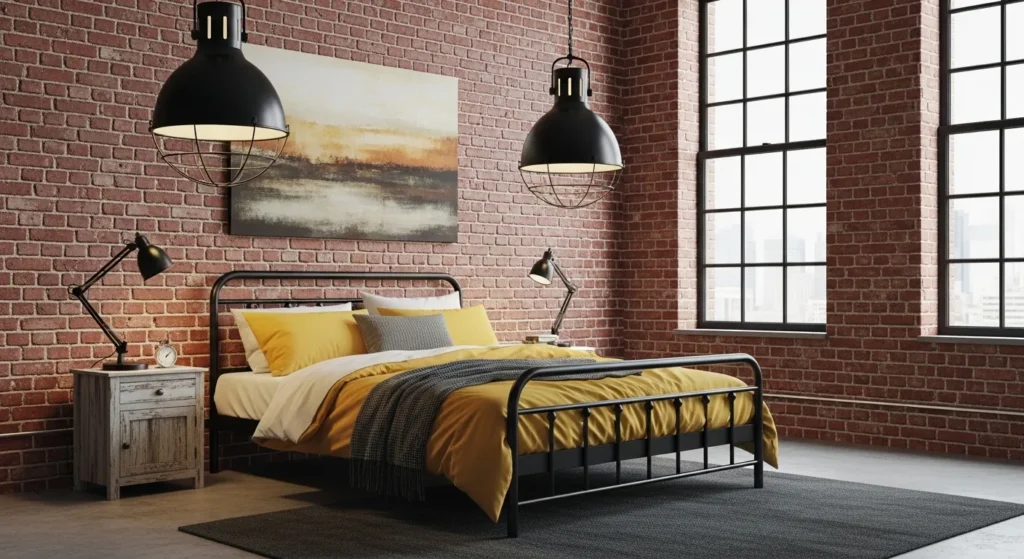 Industrial Brick and Yellow