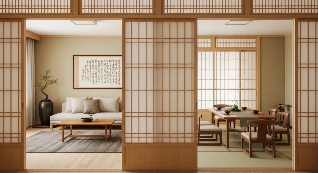 Install Shoji Screen Dividers
