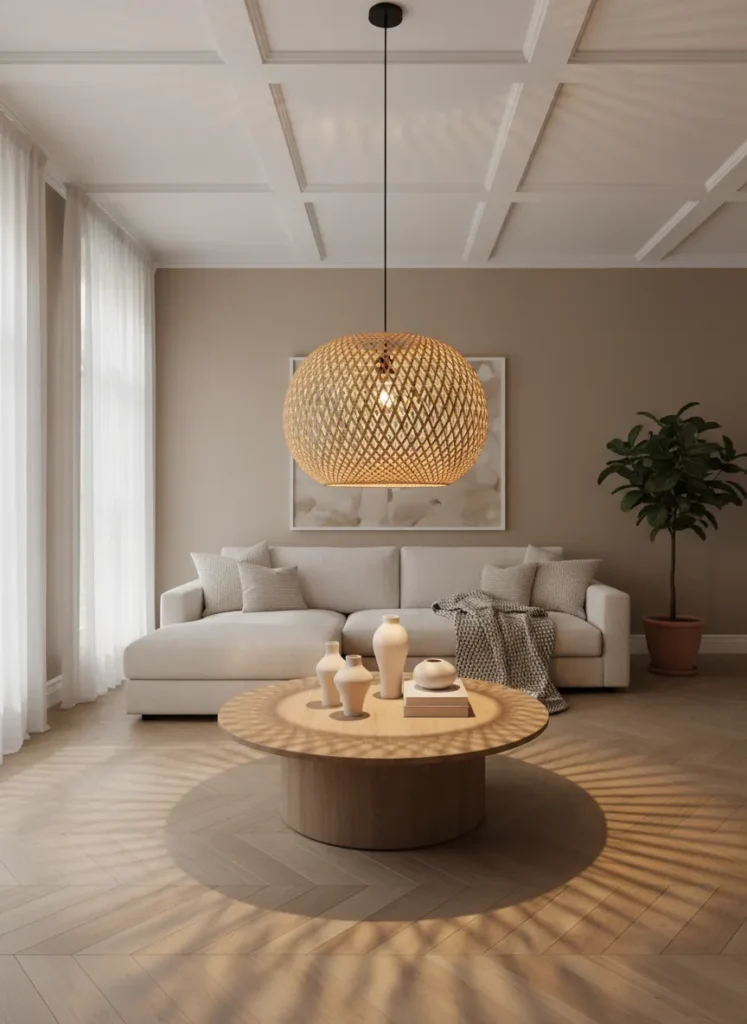 Install Woven Pendant Lighting
