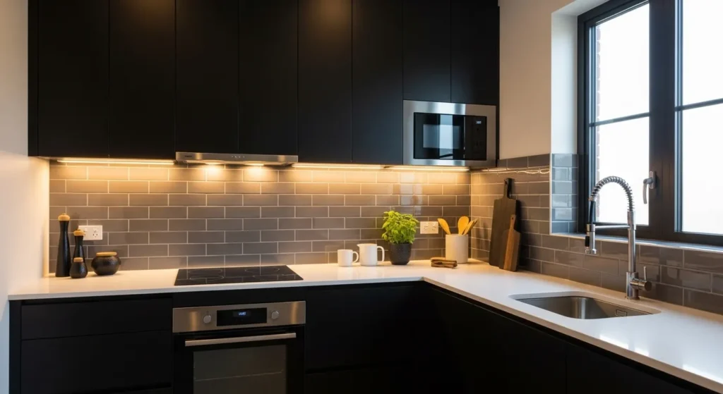 Install a Glossy Backsplash
