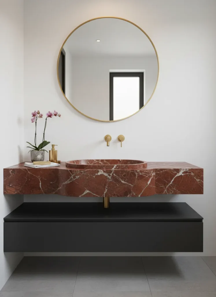 Integrated Marble Sink