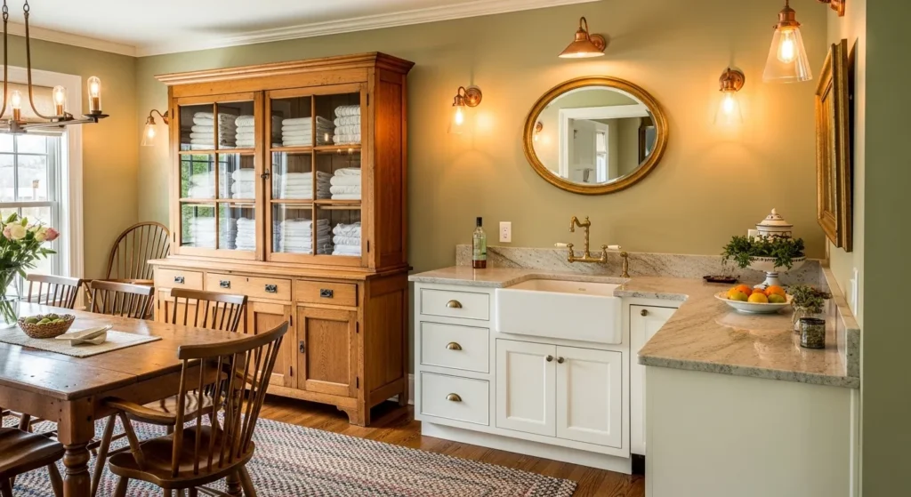 Large Farmhouse Sink and Hutch