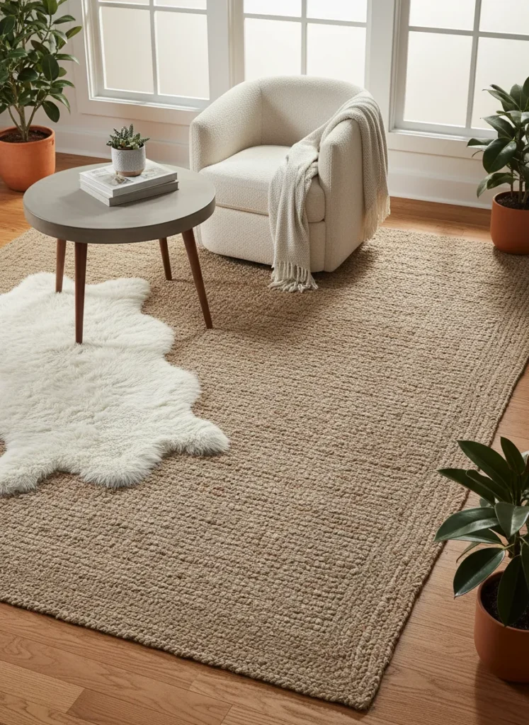 Layer Jute and Wool Rugs